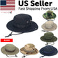 Boonie Bucket Hats Outdoor Fishing Hunting Wide Brim Mesh Camo Safari Sun Cap